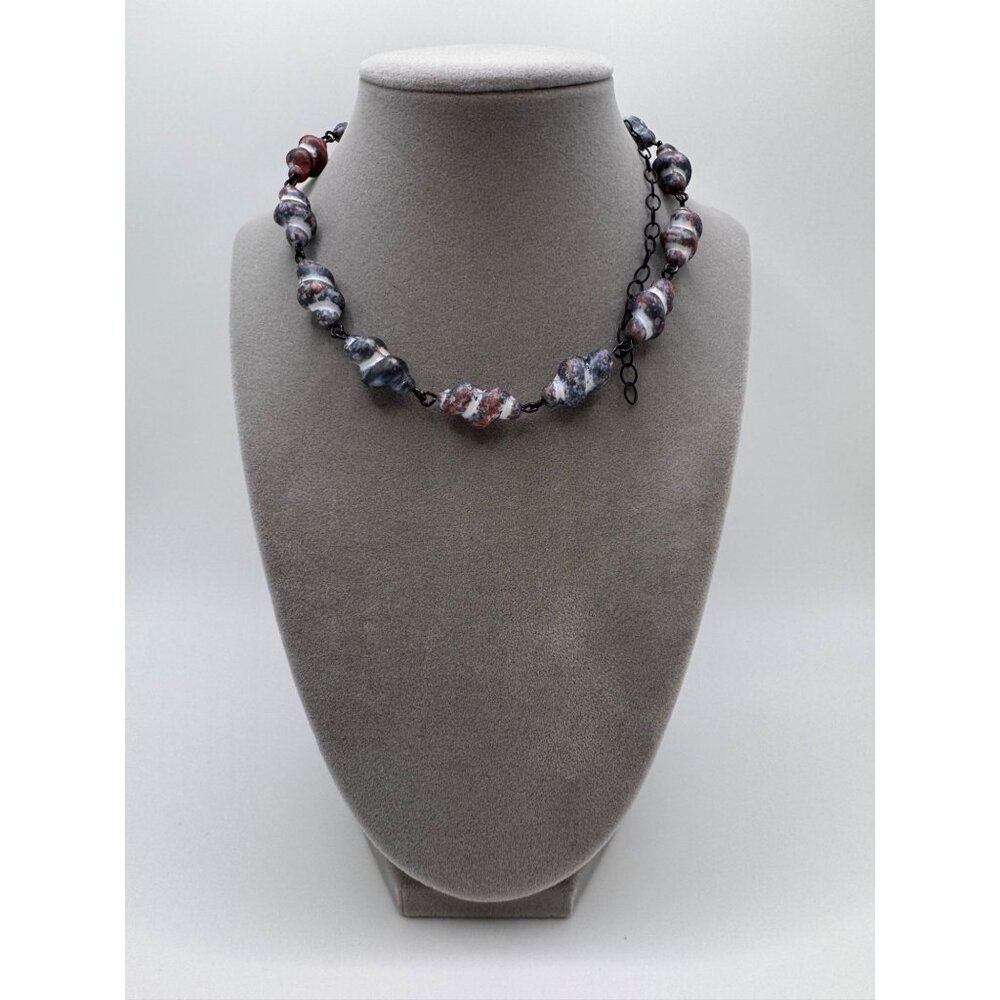 Leetie Lovendale Amelia Twist Necklace | Vintage Lucite Beads | Rosary Chain